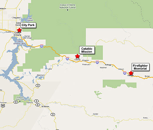 Map of surrounding area