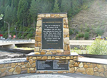 The 1910 firefighter memorial